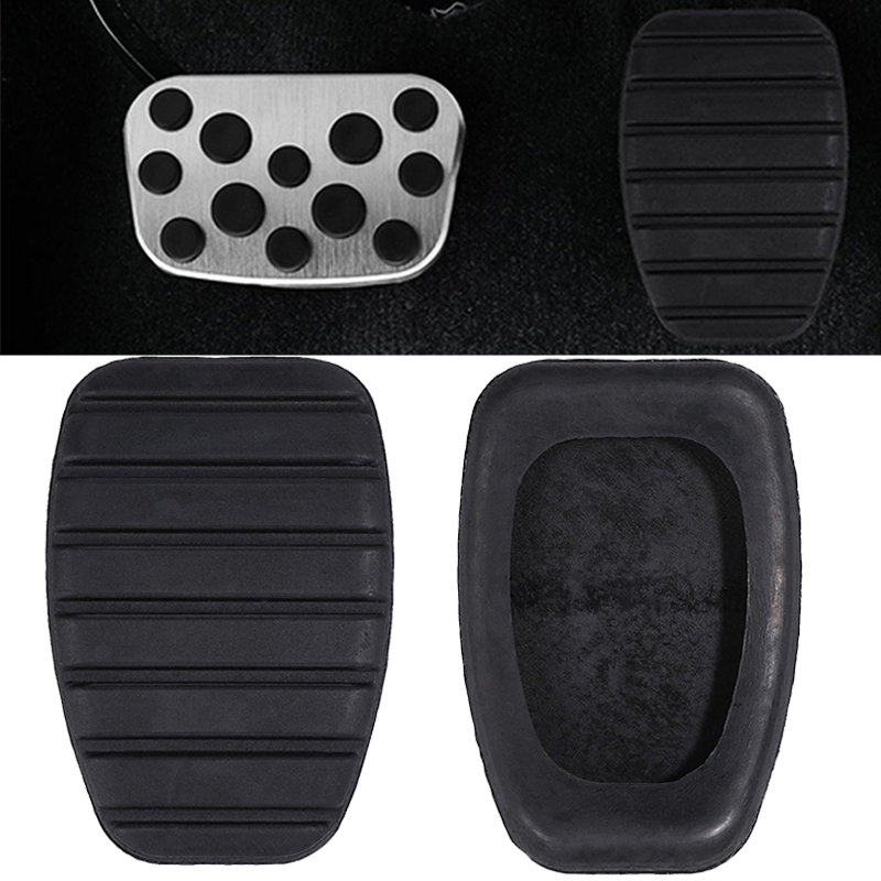 Zwarte Auto Koppeling en Rem Pedaal Rubber Pad Cover Voor Renault Megane Laguna Clio Kango Scenic CCY Anti Silp Protector voor Auto 'S