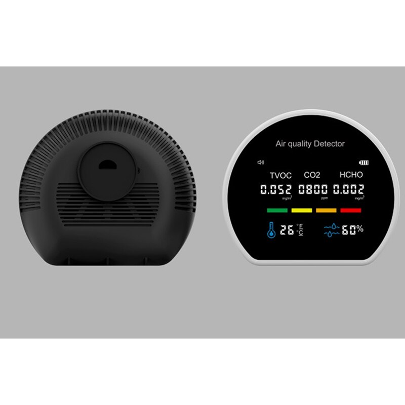 Air Monitor CO2 Carbon Dioxide Detector Wall Mounted Air Sensor Tester Temperature Humidity Monitor for Home