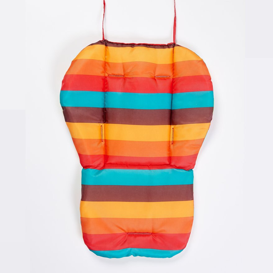 Regenbogen Baby Kinderwagen Sitzkissen Kinderwagen Hohe Stuhl Kinderwagen Auto Bunte Weiche Wagen Sitz Pad Art Kinderwagen matt Zubehör