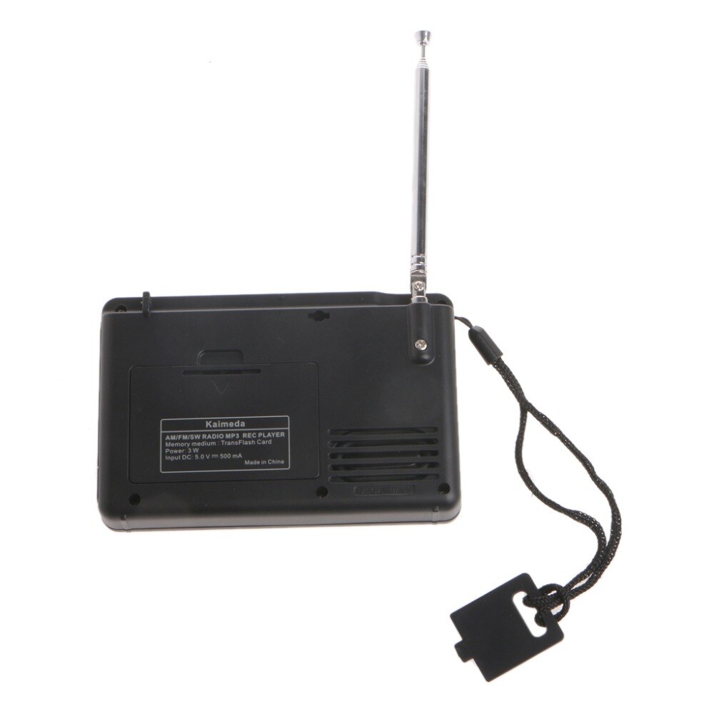 Digital Tuning LCD Receiver TF MP3 REC Player Portable AM FM SW Full Band Radio