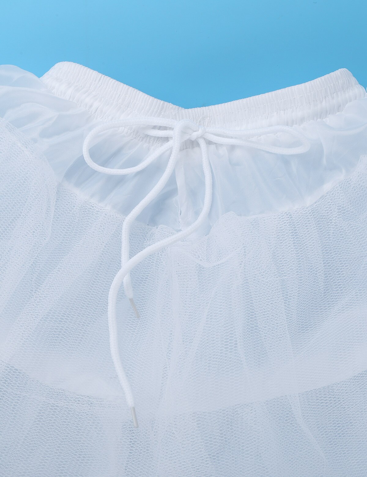 Wit Verstoorde Crinoline Bloem Meisje Jurk Rok Petticoat Kinderen Meisjes Party Kleding Onderrok A-lijn Crinoline Voor Trouwjurk