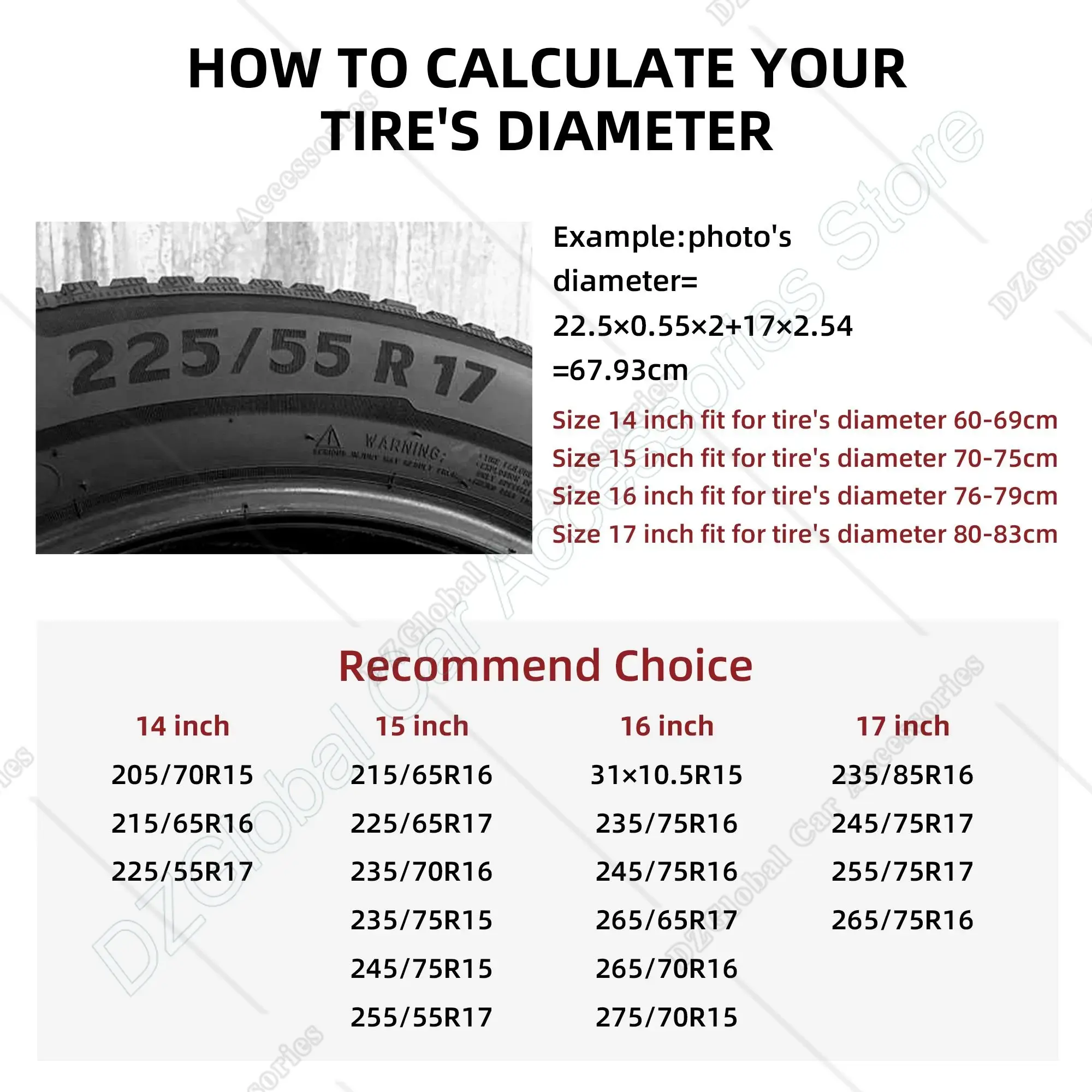 Happy Camper Spare Tire Cover Universal Wheel Covers Tire Protect Cover for RV Travel Trailer Camper Truck SUV 14 15 16 17 Inch