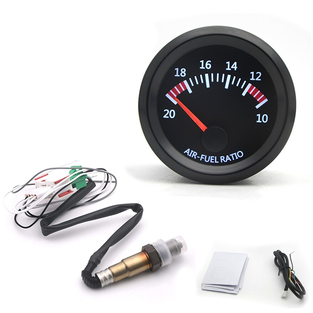 52mm Car Auto Air Fuel Ratio Gauge 10-20 With Narrowband O2 Oxygen Sensor Car Gauge Fit for 12V Car OEM: 0258006028