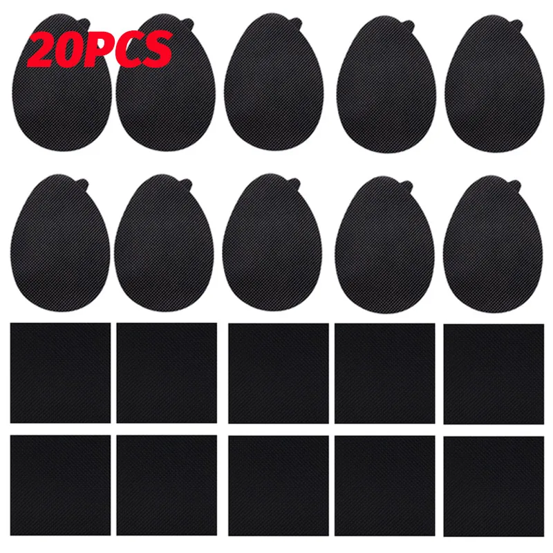 2/20Pcs Wear-Resistant Non-Slip Shoes Mat Self-Adhesive Forefoot High Heels Sticker High Heel Sole Protector Rubber Pads Cushion: Orange