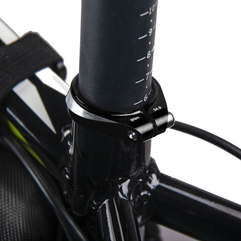 Ultralette aluminiumslegering cykel sadelpindelås lås mtb mountainbike cykel sadelpind klemme klip