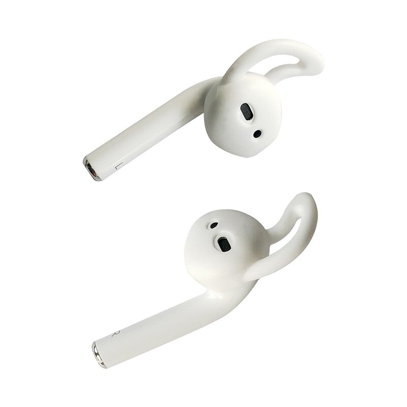 2 Stuks Cover Voor Apple Airpods Oordopjes Siliconen In-Ear Headset Oordopjes Cover Met Haak Oortelefoon Accessaries