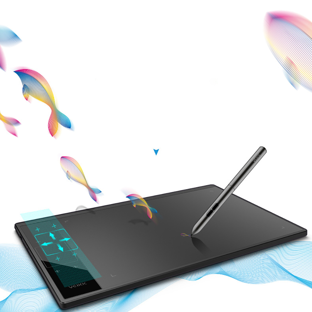 VEIKK A30 Digitale Grafische Tekening Tablet 10*6 inch Pen Tablet met 8192 Niveaus Passieve Pen voor Links/ rechterhand Gebaar