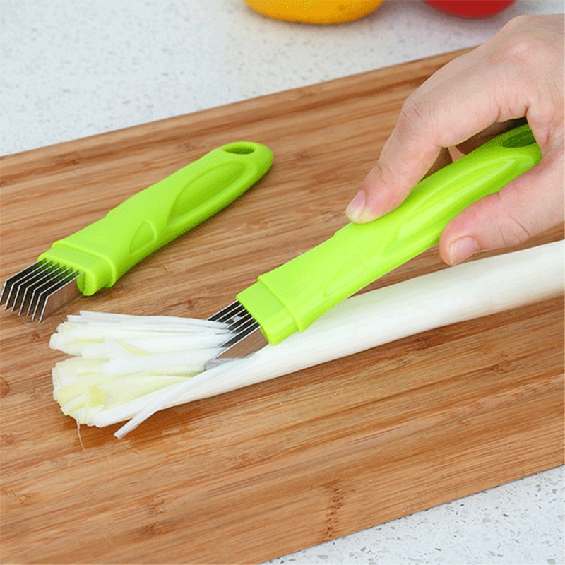 Rvs Groene Ui Slicer Shredder Cutter Groente Sjalot Shred Cut Tool Voor Kitchen Tools Gadgets