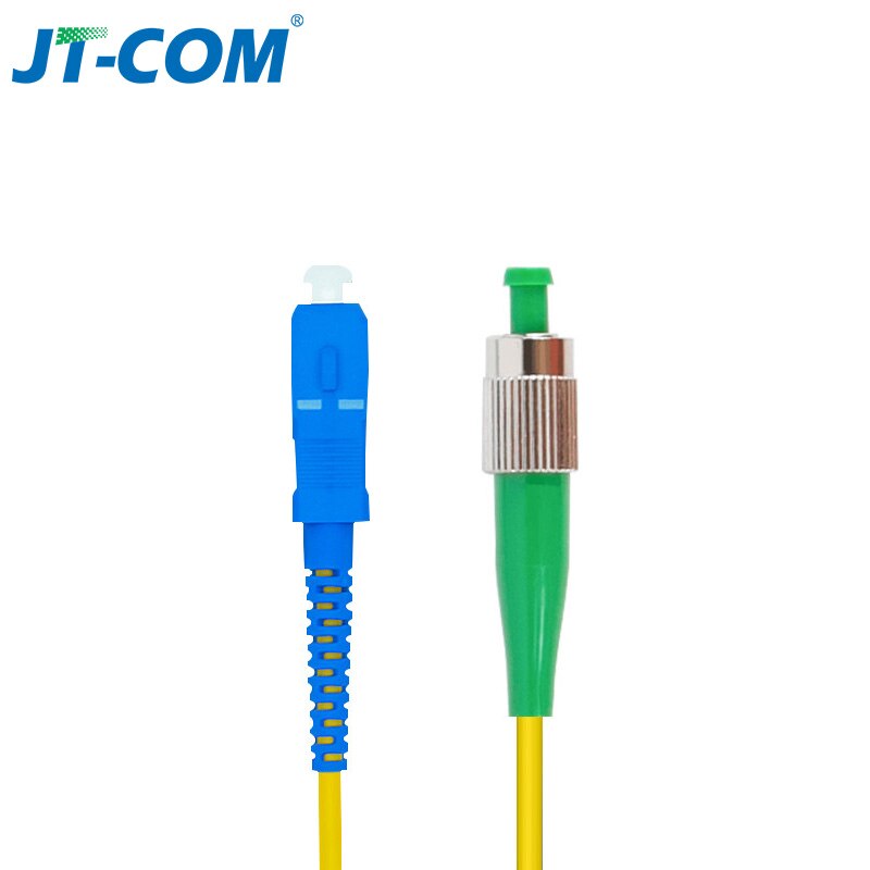 Cable de parche de fibra óptica SC/FC/ST/LC, Cable de parche de fibra de Interior de núcleo único, modo único, SC UPC: SC UPC-FC APC 3m