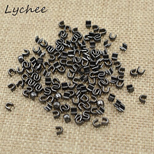 Lychee 150 Pcs 5 # U Vormige Metalen Rits Up Stopper Diy Naaien Craft Kleding Broek Rits Accessoires: 2