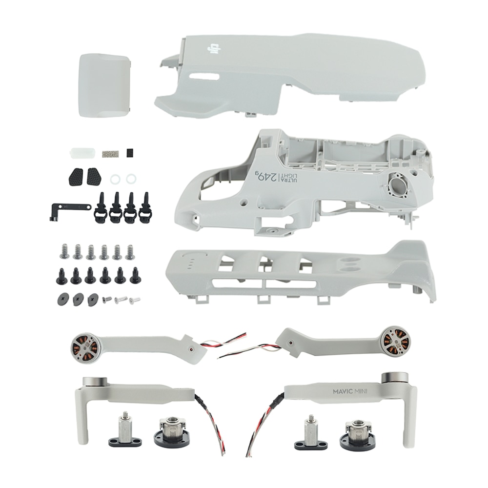 Drone Housing Upper Middle Bottom Body Frame Battery Cover All Screws Kit Shaft Arm with Motor for DJI Mavic Mini Repair Service