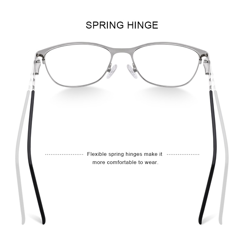 MERRYS-Gafas de estilo ojo de gato para mujer, lentes ópticas de montura completa para miopía, graduadas, S2110