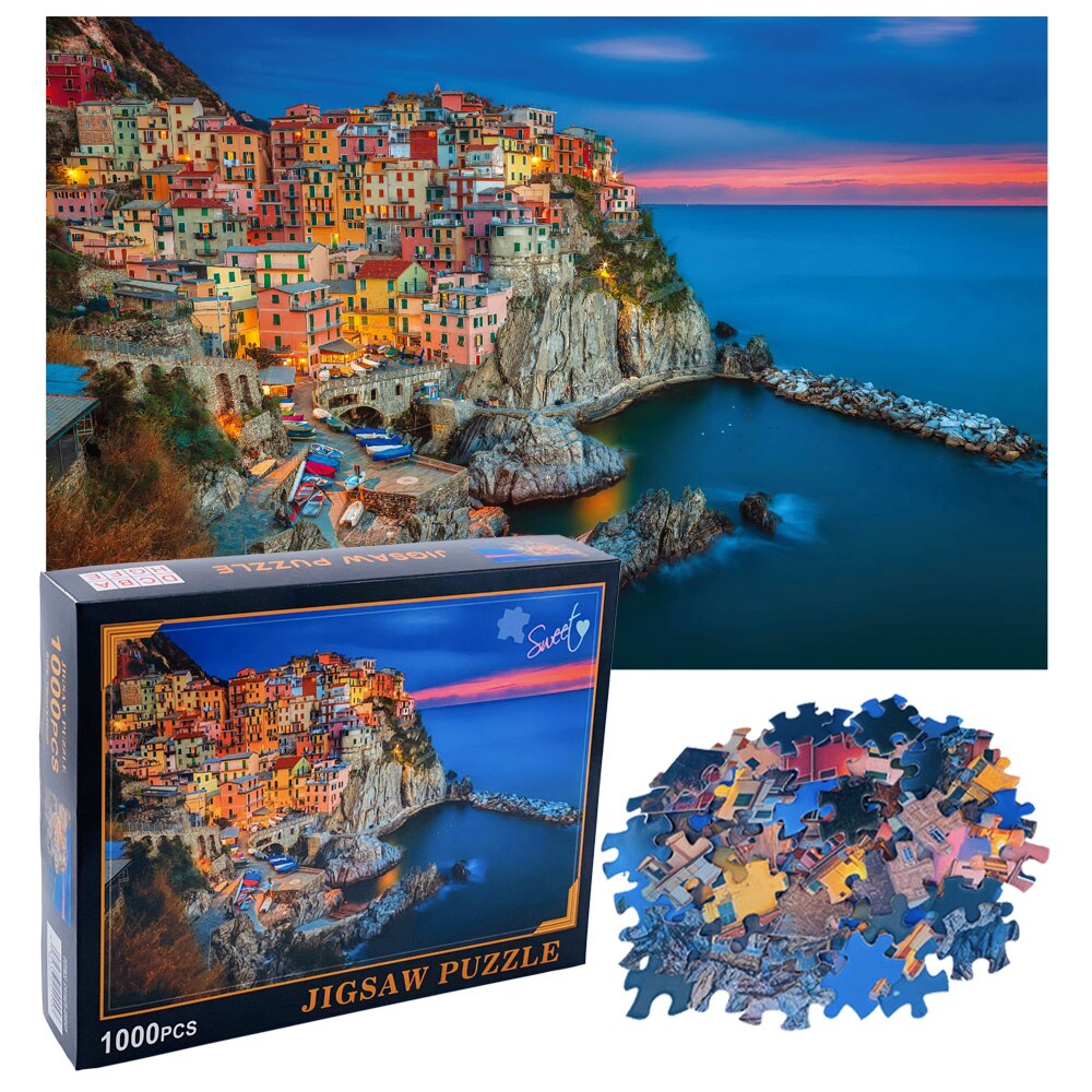 Cinque Terre Puzzel 1000 Stuks Puzzel Voor Volwassenen Kids