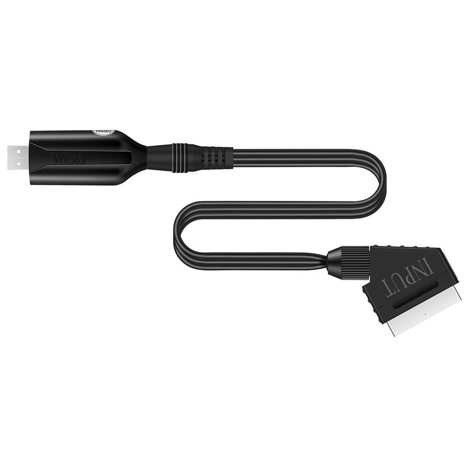 Scart-adapterkort tv dvr-inspelningskort easycap video-dvr usb 2.0 scart easycap-inspelning dvd vhs ljudinspelning scart-omvandlare