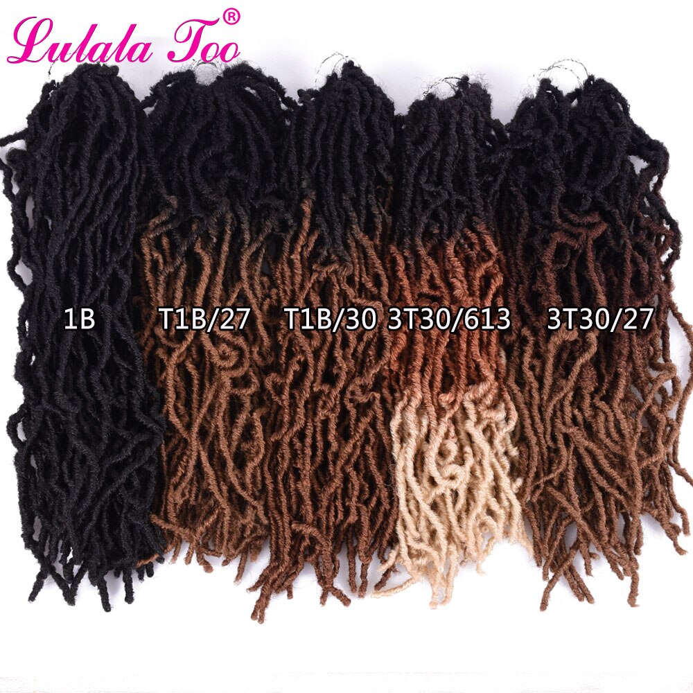 18 Inch Bobbi Boss Nu Locs Haak Hair 20 Strengen/Pak Ombre Faux Locs Gehaakte Vlechten Synthetische Vlechten Haar voor Zwarte Vrouwen