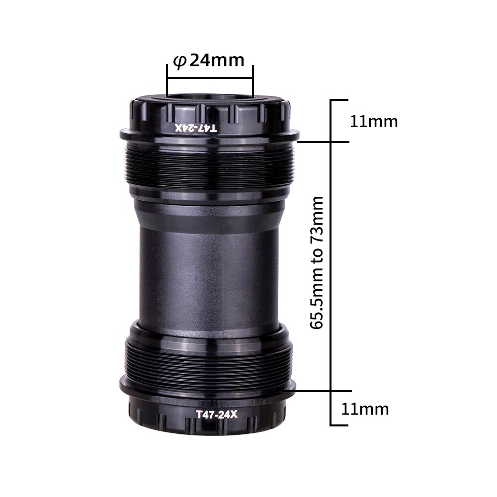 ZTTO bicicletta T47 movimento centrale 24 guarnitura doppiare 29 30mm filettatura cuscinetto sigillata 47 68 73mm conchiglia 28.99mm spline asse MTB strada bicicletta