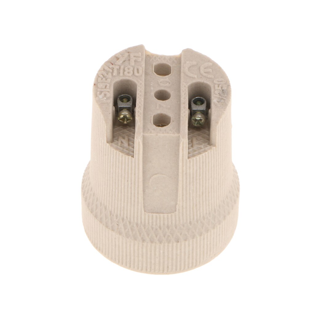 E27 Base Keramische Lamphouder Gloeilamp Socket Cap Adapter Voor Armatuur