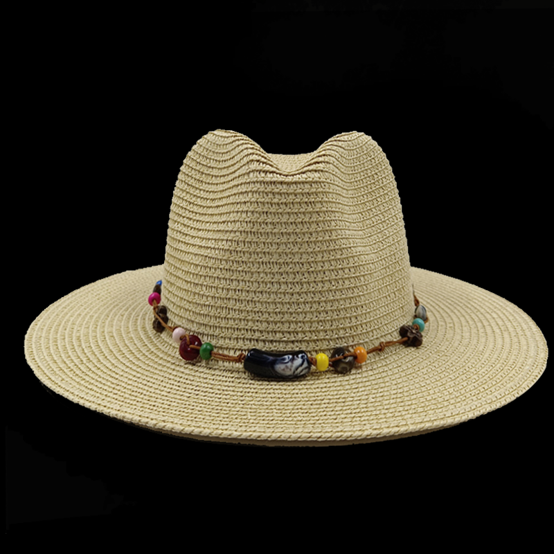 Jazz Top Chapéu de Palha Rosa Novos Acessórios Chapéu de Praia Chapéu de Homens e Mulheres Novo Chapéu de Sol Essencial Verão Praia Viagem: ROXO