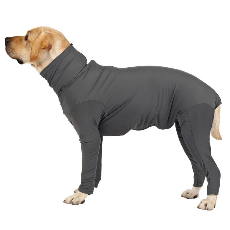 Hund Overall Operative Schutz Lange Ärmel Bodysuit Pet Home Tragen Pyjamas Bequem Kostüm Für Medium Large Hunde Overalls: H / XS