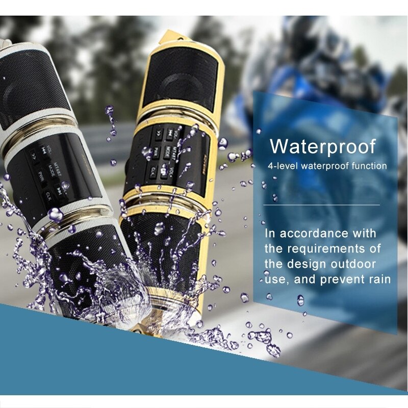 Amplificatore Bluetooth per moto 12V amplificatore Audio modificato impermeabile multifunzionale, supporto FM e controllo cablato