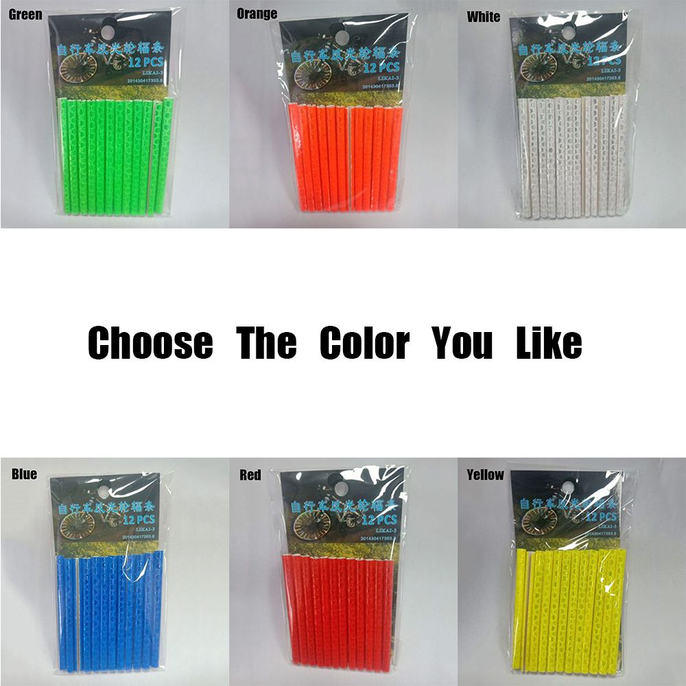 Accesorios para bicicleta, tubo con Clip para tira de bicicleta, tubos reflectantes, reflectores con Clip, luces para bicicleta, radios para llanta de rueda