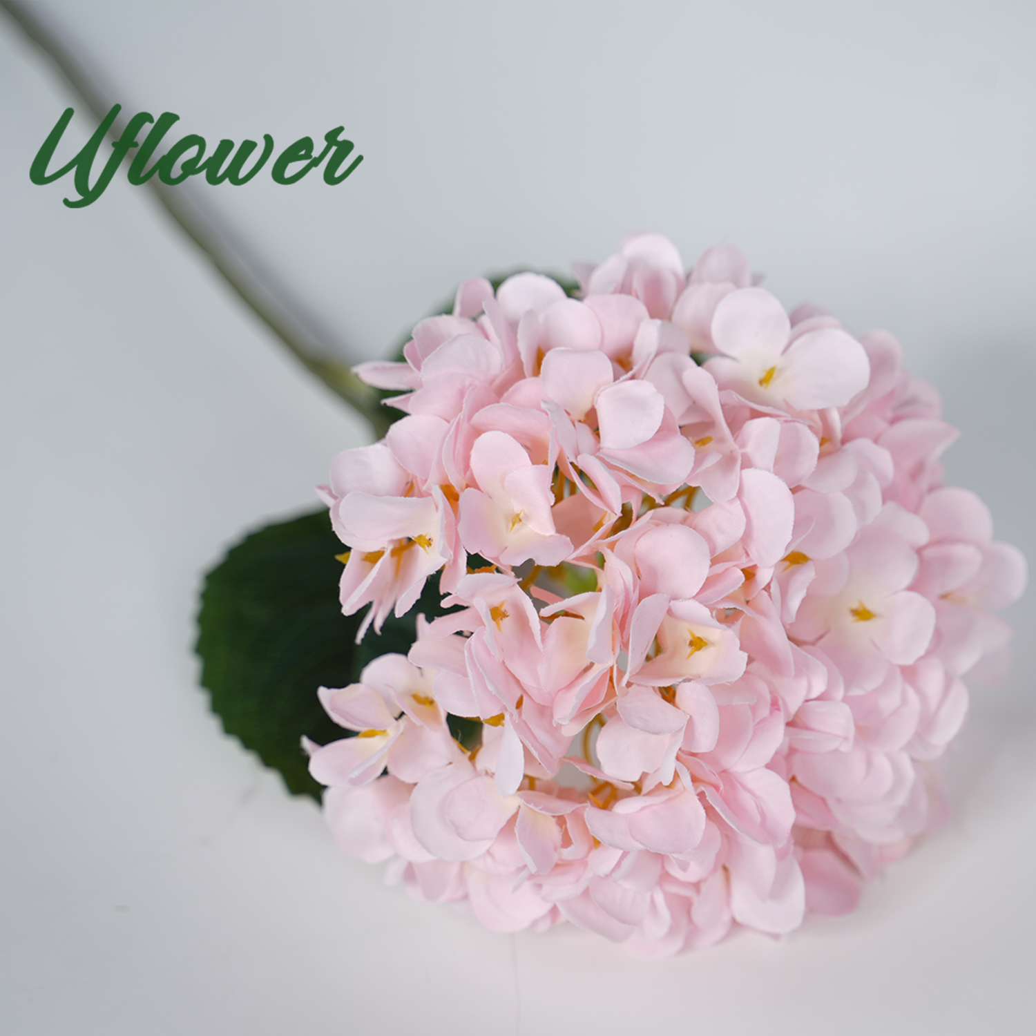 Bouquet d'hortensia en soie de fleurs artificielles de 58cm, pour mariage, fête à domicile, accessoires de décoration de Table de salon: Orange