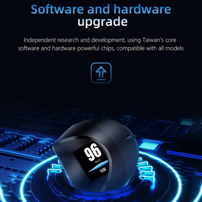 Car Smart Digital Meter Head-Up Display OBD2 HUD GPS Speeeter Overspeed Warning Oil Water Temp