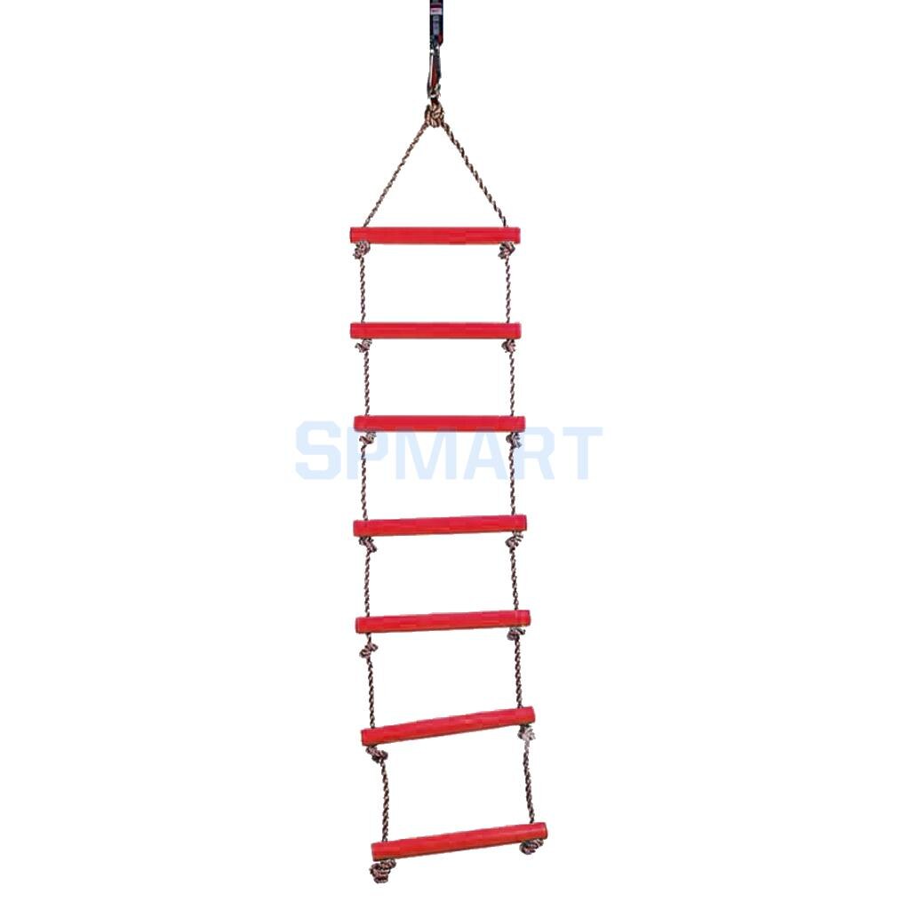 thumbnail image 2 of 3-Side Rope Ladder For Tree House, Play Tower, Or Swing – Climbing Rope Ladder, Durable Outdoor Play 2 of 5