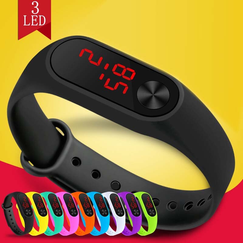 Menino menina criança relógio de led mulher esporte correndo relógios masculinos tela sensível ao toque relógio analógico digital relogio masculino feminino