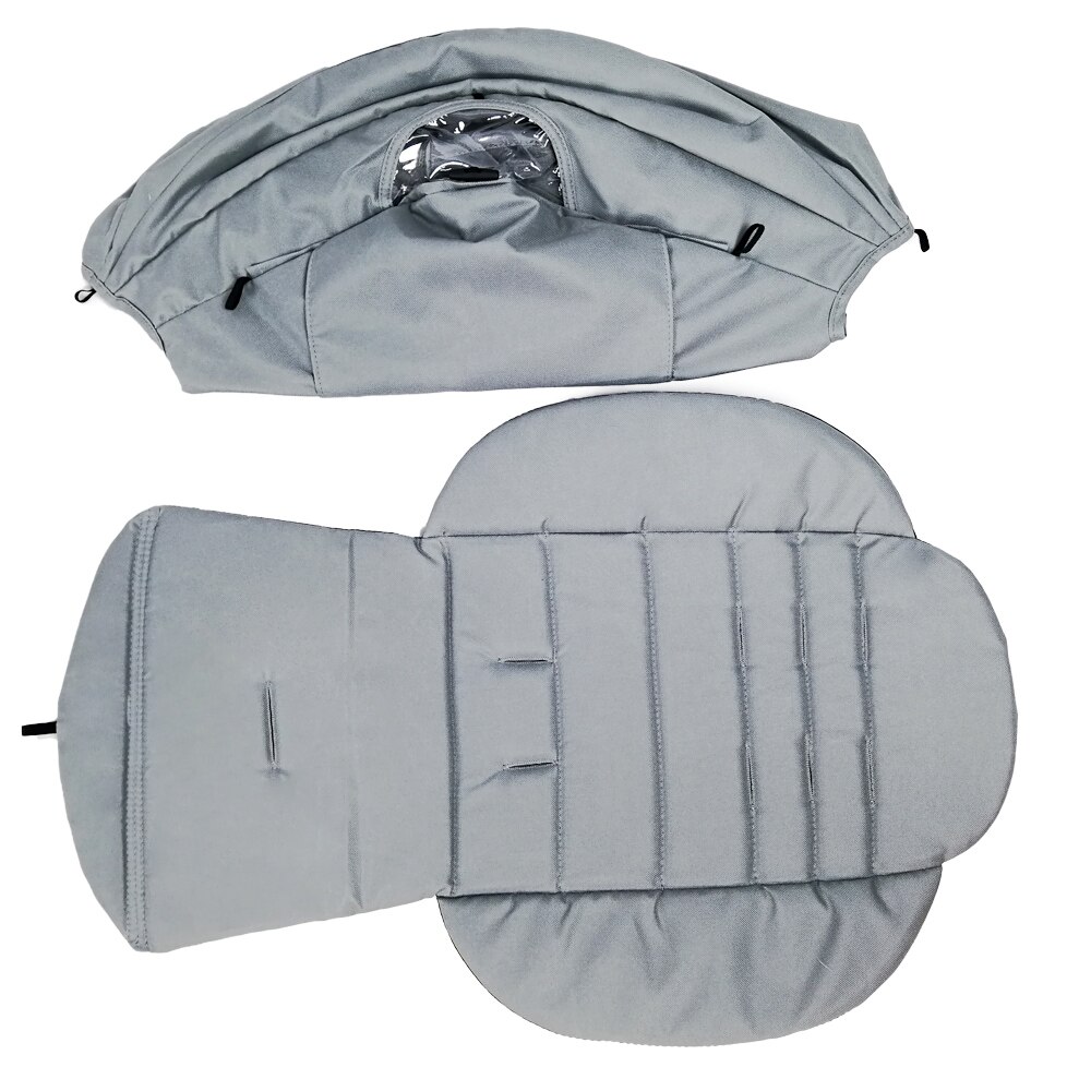 Capota de cochecito y colchón de 175 grados para Babyzen Yoyo Yoya Babytime con cremallera trasera, accesorios de cochecito de bebé: Gray