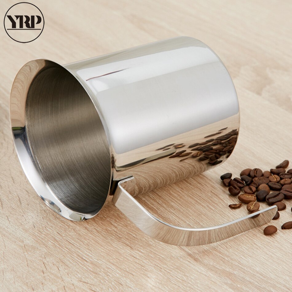 Melkopschuimer 400Ml Roestvrij Staal Koffie Schuim Maker Melk Kannen Frother Melk Creamer Cappuccino Barista Keuken Cappuccino Gereedschappen