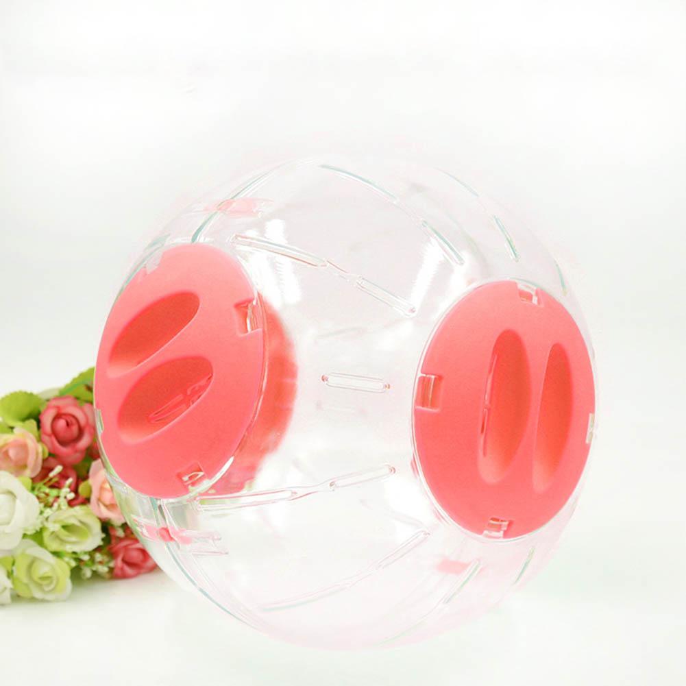 20cm Hamster Crystal Running Ball Pet Gerbil Rat Toy Exercise Ball: Pink