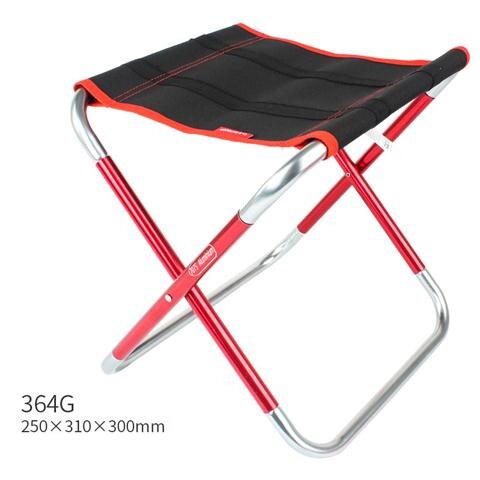 Outdoor Vouwen toeristische Stoel Draagbare Aluminium viskrukje Stoel Beacnh Wandelen Picknick ultralight kamp stoel: Rood