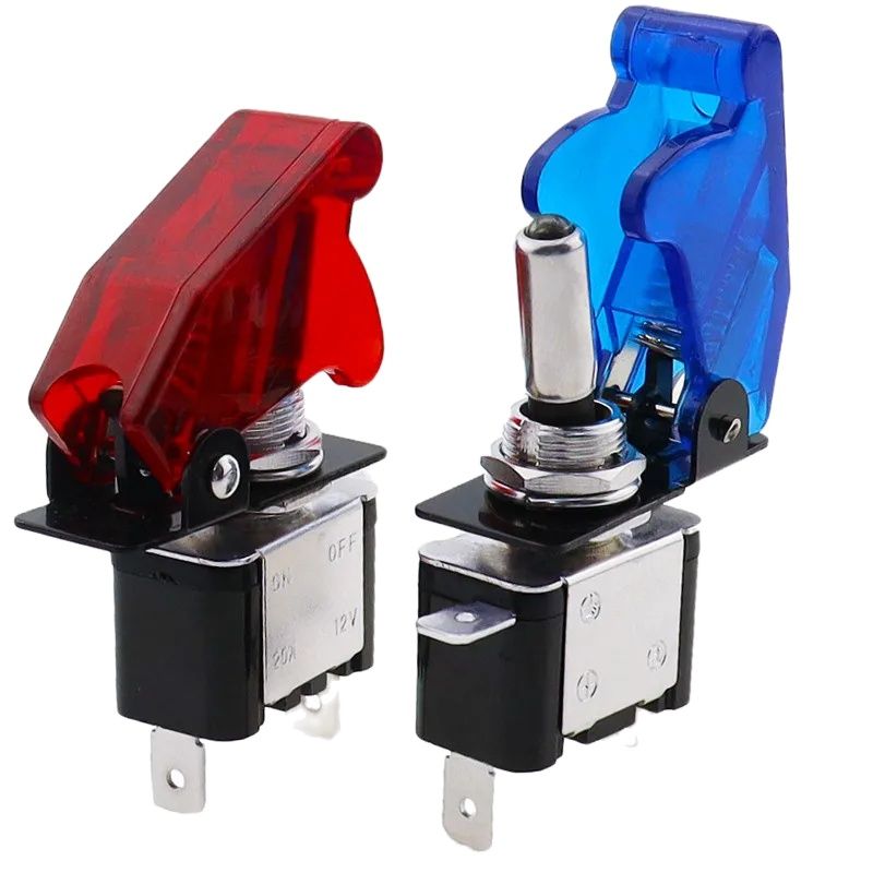 12V automatic rocker switch LED car modification 20A button with light switch 3 P-switch