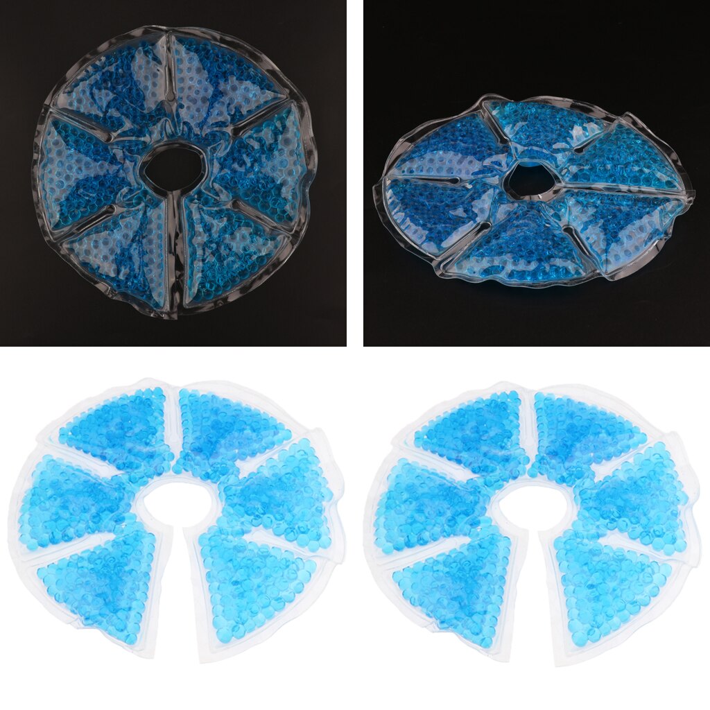 2Pcs Reusable Breastfeeding Cold Gel Ice Pack Pad for Nursing Mother