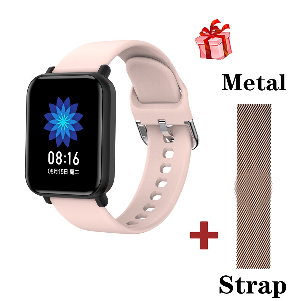 R7 Smart Watch IP68 Waterproof Smartwatch B57 Pro Men Sports Heart Rate Monitor Women Fitness Tracker For Android IOS PK W4 P8: PI Silica PI Steel