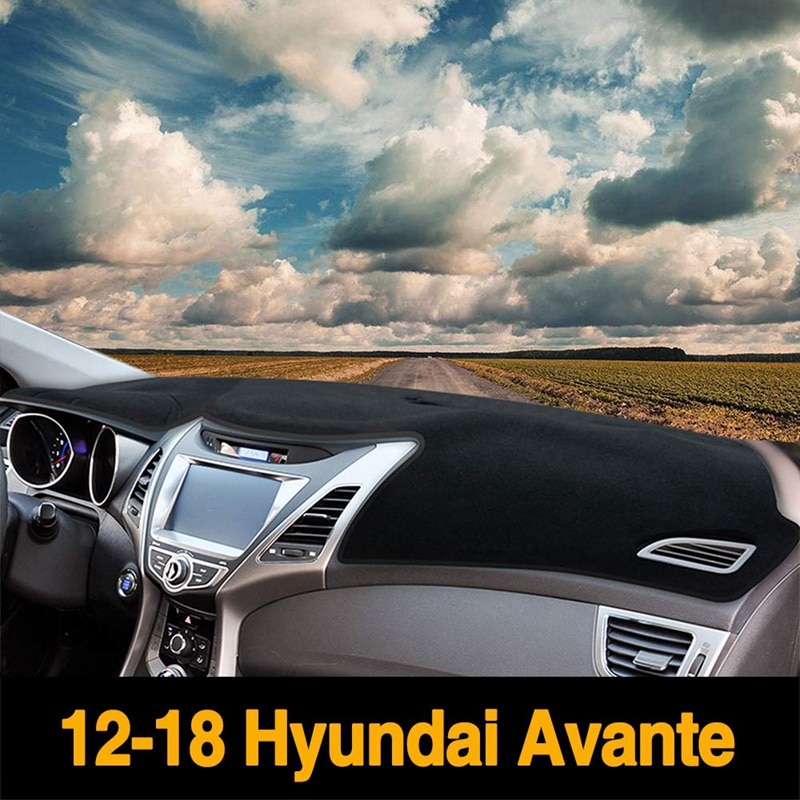 Auto Dashboard Cover Voor Hyundai Elantra Avante Dash Mat Dashboard Pad Tapijt Uv Anti-Slip