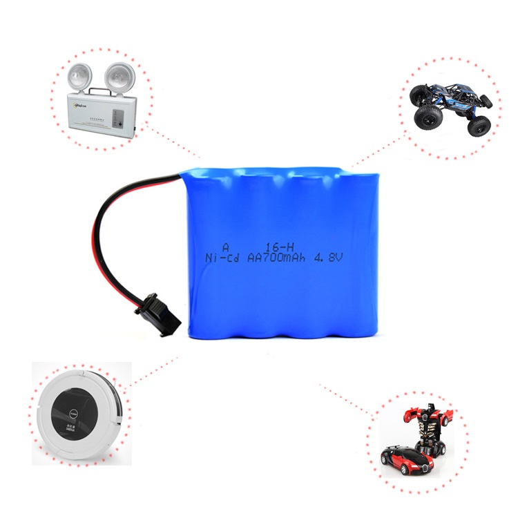 4.8v 2000 mah ni-cd batteri genopladeligt batteri brugt til legetøjsbil, dump truck, firehjulstræk, legering klatrebil, aa batteripakke