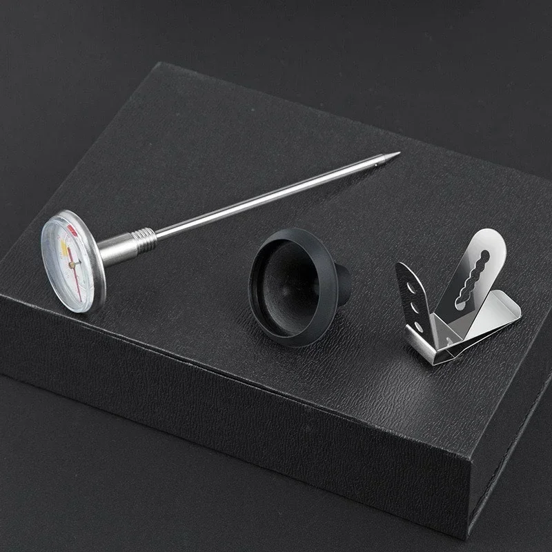 Kaffetermometer i rustfrit stål - digital sonde 0-100 ℃, ± 0.5 ℃ høj nøjagtighed til espresso/mælkeskumning/hjemmebrygning