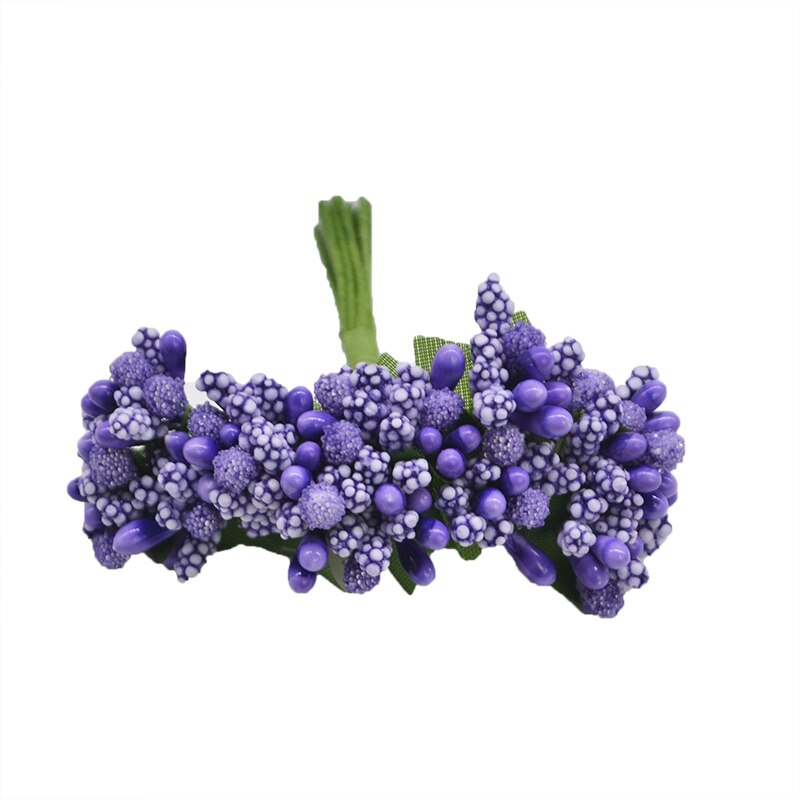 36Pcs Pearl Berry Artificial Stamen Flower For Wedding Home Decoration Artificial Pistil DIY Wreath Scrapbooking Craft Box: F13