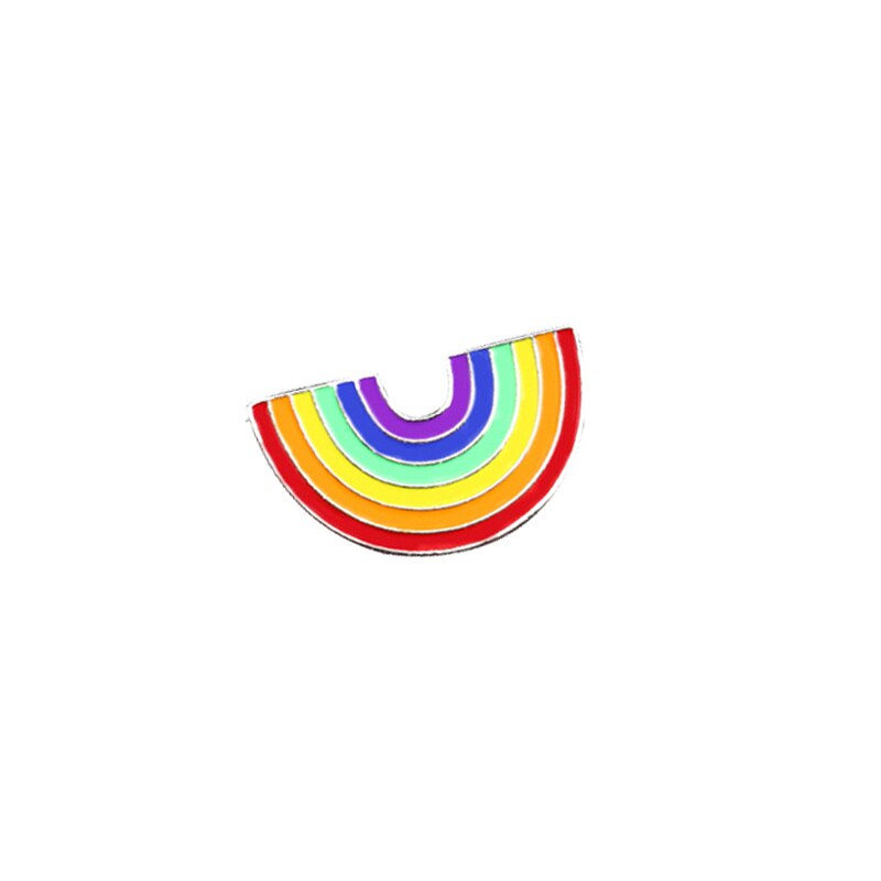 Creatieve LGBT Broche Regenboog Pins Kleurrijke Hart Vlag Vinger Email Revers Pin Lesbische Gay Pride Badge Cartoon Kleding Decoratie