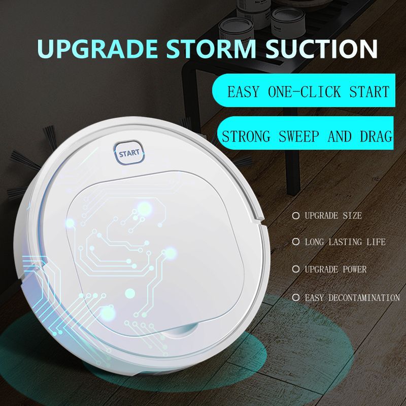 3 in 1 USB Charging Smart Wireless Robot Vacuum Cleaner Sweeping Vaccum Cleaner Robots Carpet Household Cleaning Machine