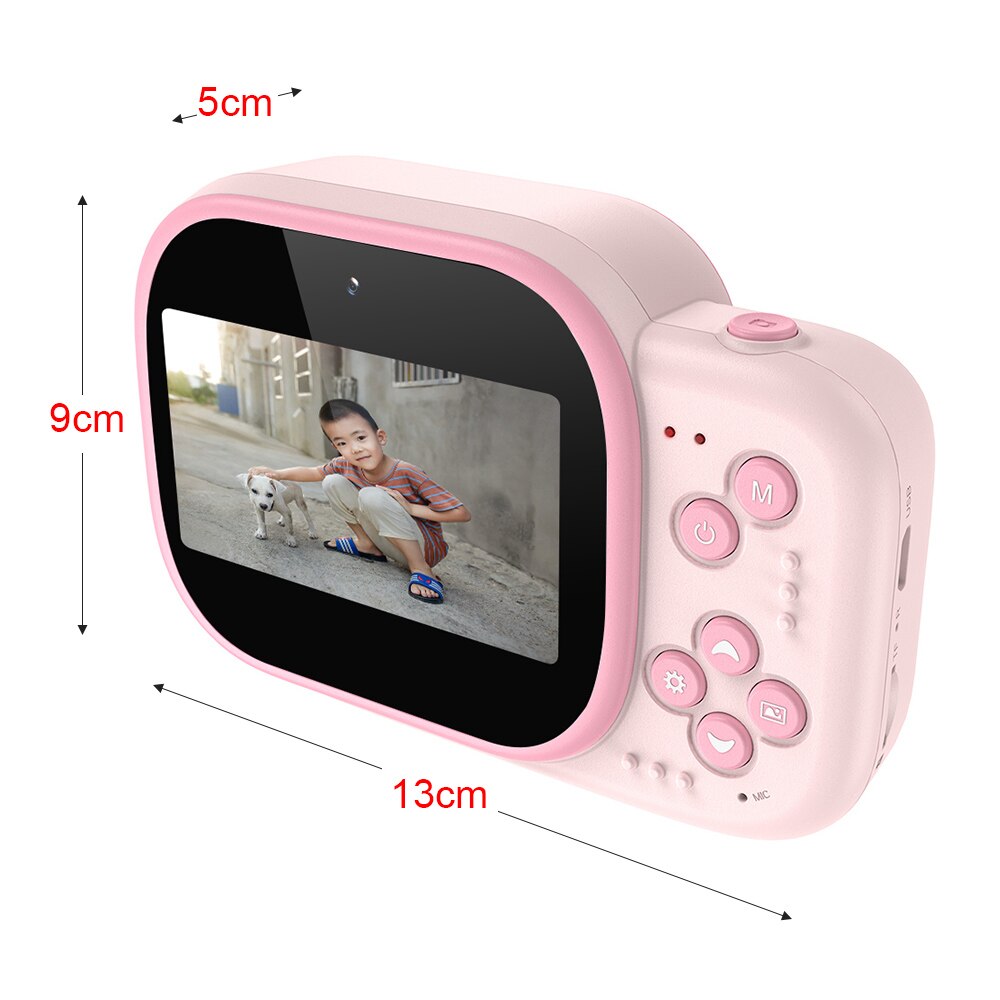 Children Kids Instant Print mini video photo Camera 3.0 Inch Large Screen 1080P 12MP Digital Video Camera with Print Paper Roll