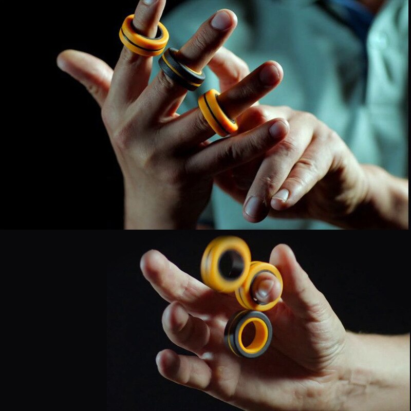 Lustige Zappeln Finger Spinner Entpacken Spielzeug Magnetische Ringe Anti-Stress Magnetische Magie Ring Werkzeuge Ring Kinder Erwachsene Dekompression Spielzeug