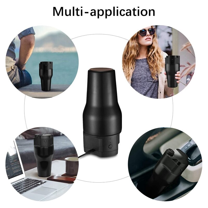 Tasse électrique de voyage de brasseur de cafetière avec le filtre de k-tasse, Mini tasse isolée portative automatique de Machine à café d'usb 500ML