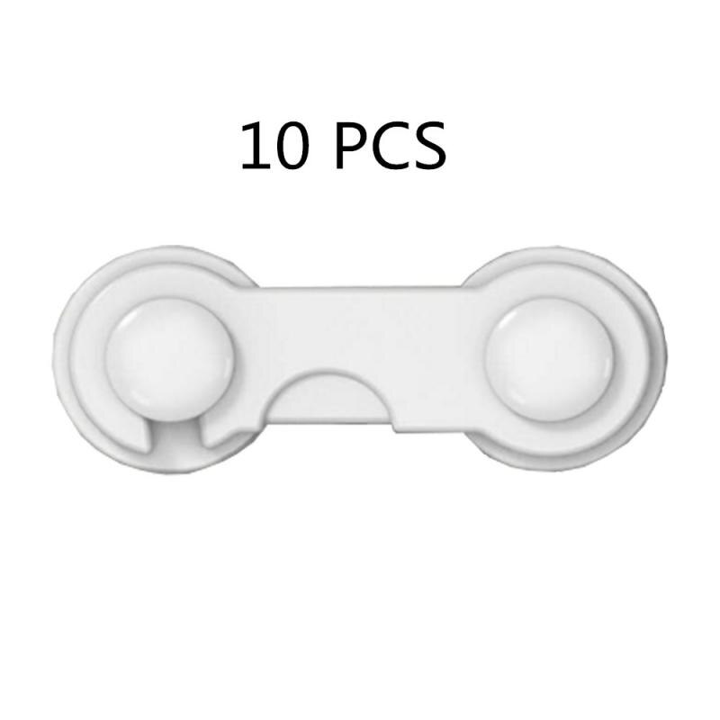 Cerradura de seguridad para niños, cierre de protección para Cerradura de seguridad para bebés, armario, puerta, cajón, protección para bebés, 2/5/10 Uds.: white 10pcs