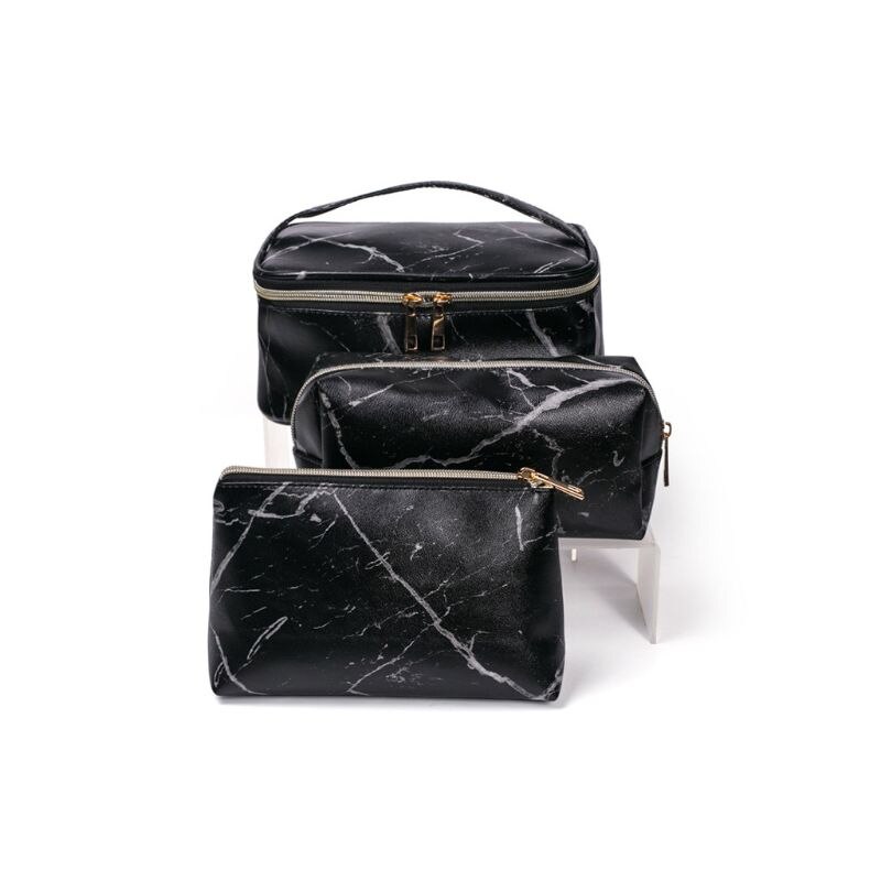 Multifunctional Marble Cosmetic Bag Makeup Pouch Toiletry Travel Case Organizer A69C