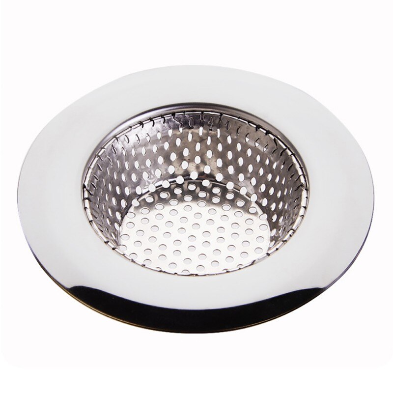 1PC Stainless Steel Mesh Sink Hair Filter Bathroom Drain Hole Bathtub Wash Basin Filter Debris Strainer Metal Channel Filter: L