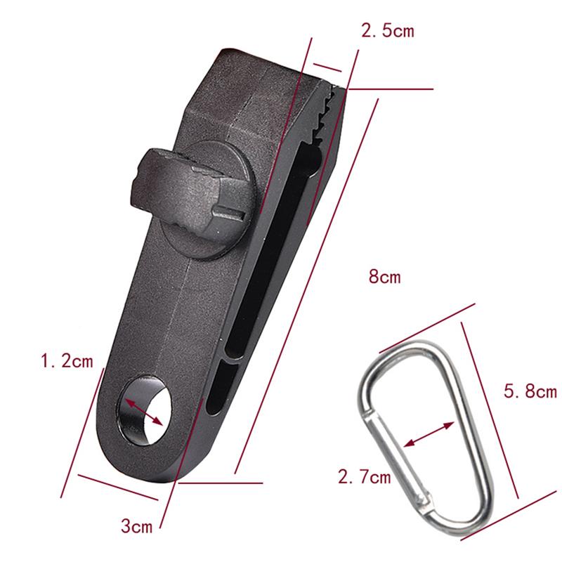 5 set/10pcs Tarp Clips Heavy Duty Windproof Awning Clamp Grip Tent Clips Camping Carabiner Hook Buckle Clip Camping Accessory