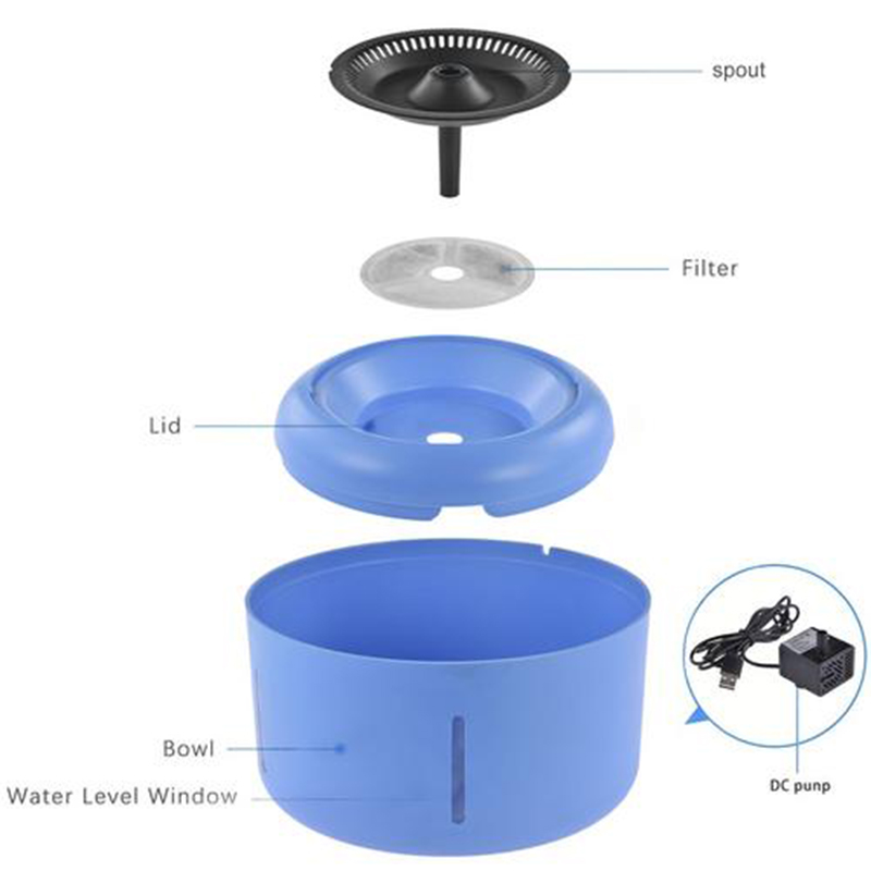 Automatic Drinking Water Fountain Pet Supplies Drinking Bowl with Infrared Motion Pet Water Filter Dispenser Cat Water Fountain